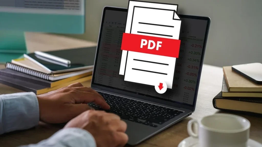 завантаження та робота з PDF документами на ноутбуці
