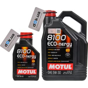 Моторне масло 5W-30 Motul 8100 Eco-nergy 100% синтетичне в каністрах 1л і 5л